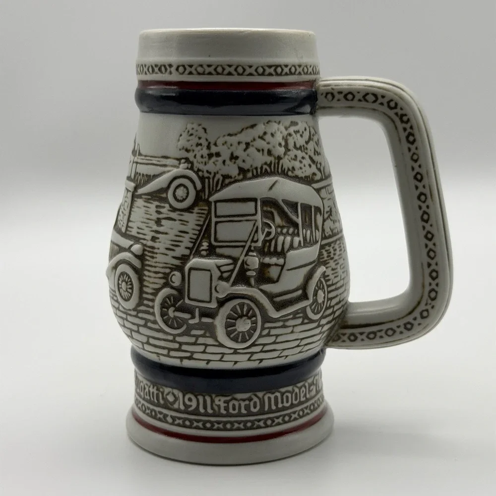 Vintage Car Mug Handcrafted 1982 Avon Classic Automobile Beer Stein Cup